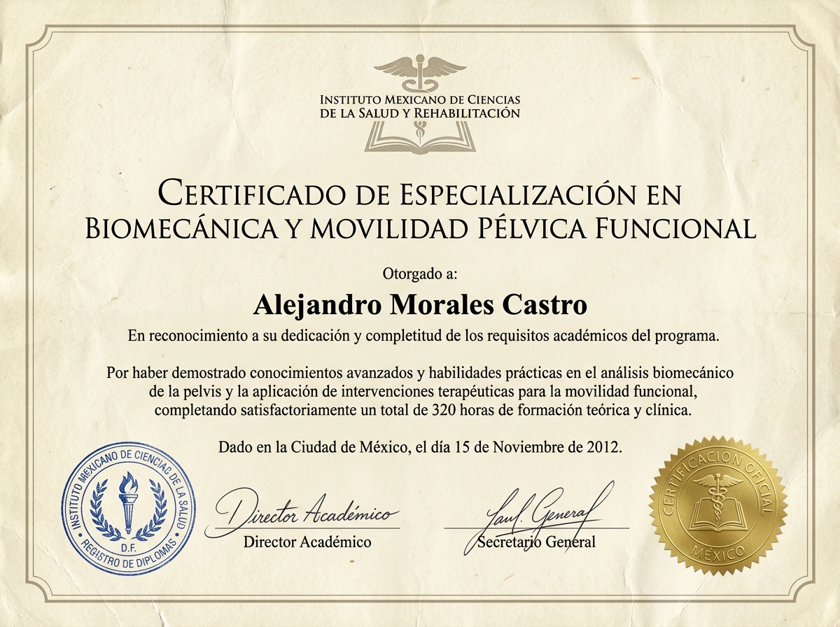 Diploma en Biomecánica y Movilidad Pélvica